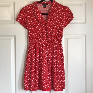 FOREVER21 PRINT SHORTSLEEVE DRESS SIZE SMALL